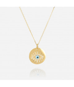 Pendentif bon oeil en acier doré vendu par Joly-pottuz Megéve