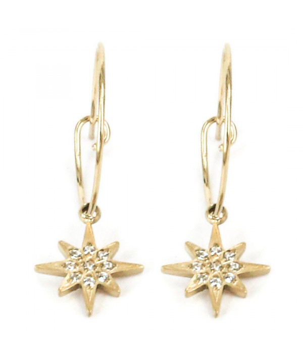 boucles d'oreilles zirconium créles acier dorésMagellan