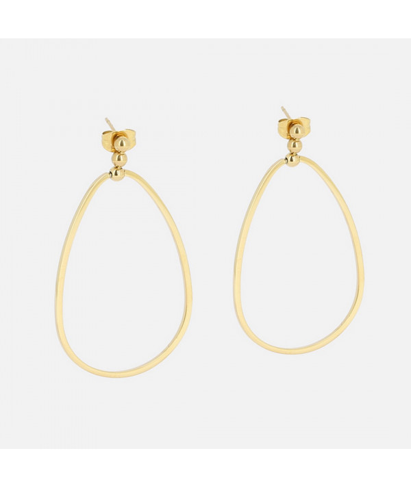 Simple et fin ce bijou d'oreilles est parfait si vous souhaitez un élément dans l'air du temps pour complémenter votre tenue.