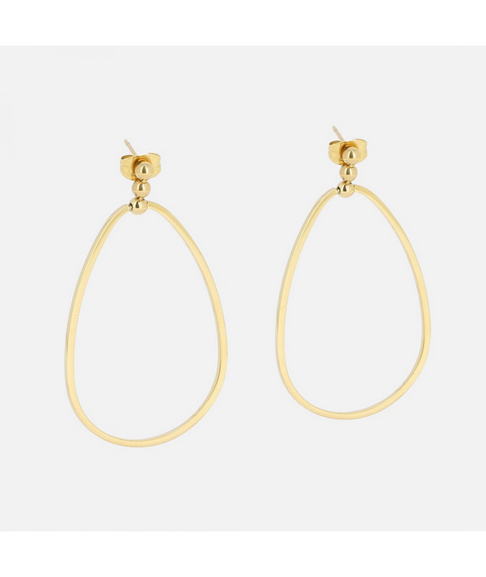 Simple et fin ce bijou d'oreilles est parfait si vous souhaitez un élément dans l'air du temps pour complémenter votre tenue.