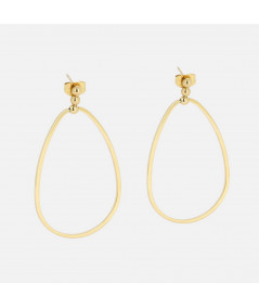 Simple et fin ce bijou d'oreilles est parfait si vous souhaitez un élément dans l'air du temps pour complémenter votre tenue.