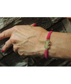 bracelet avec bambin fille ou garçon cordon tressé de couleur// Joly-Pottuz Megève//