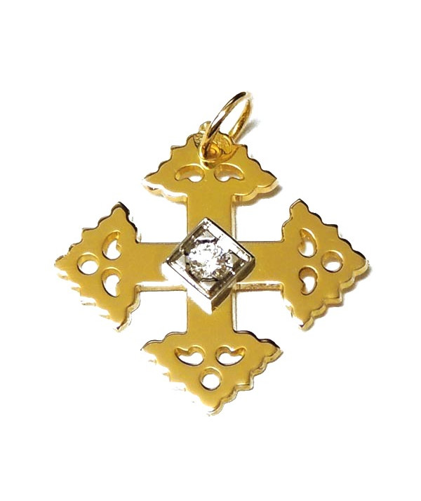 croix de Megève or et Diamant joly-pottuz joaillier