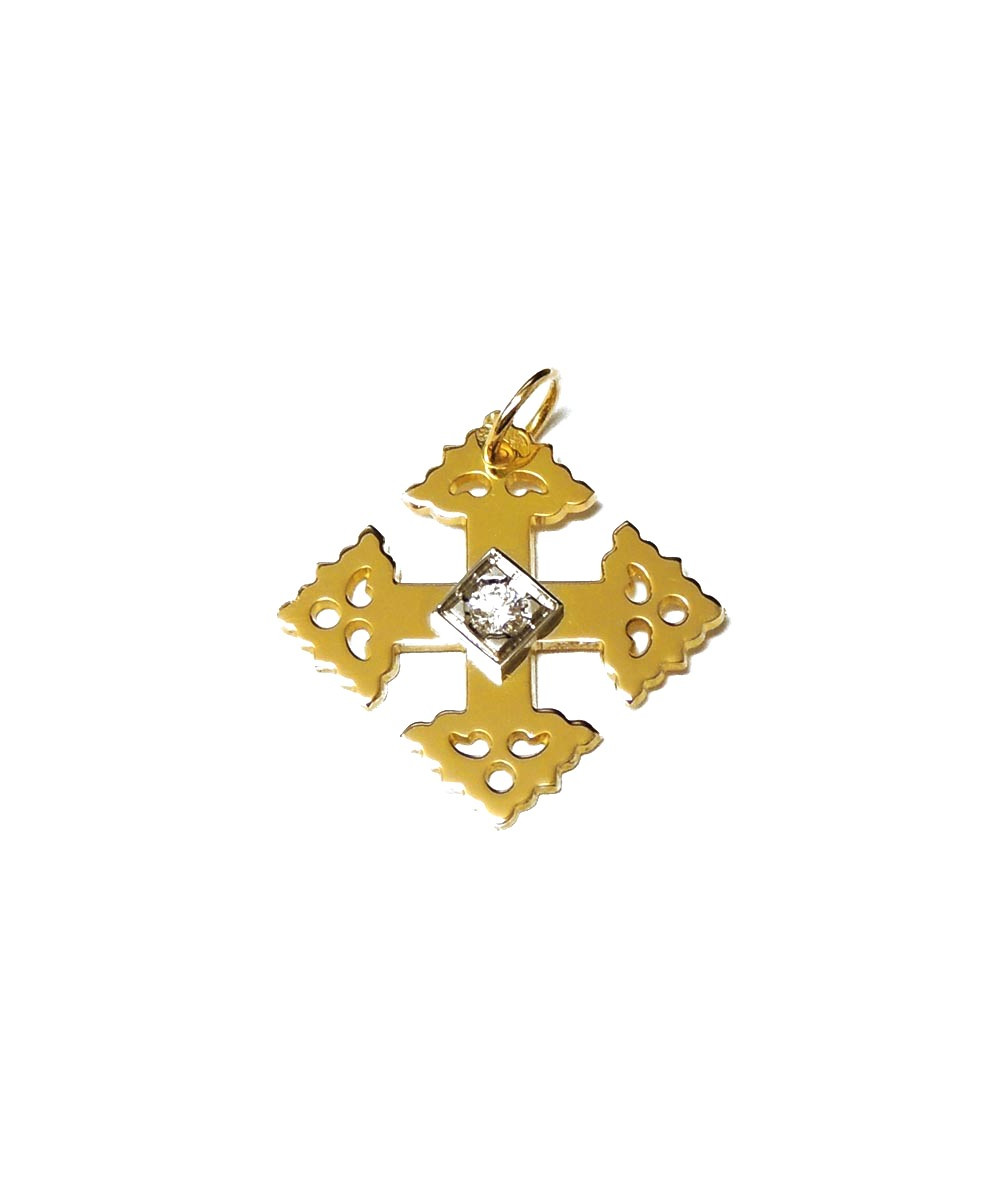 croix de Megève or et Diamant joly-pottuz joaillier