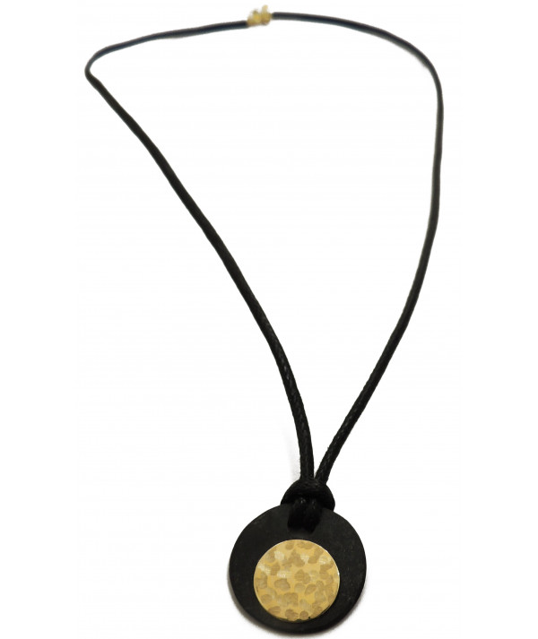 PENDENTIF MINI ARDOISE CIBLE EN OR 750