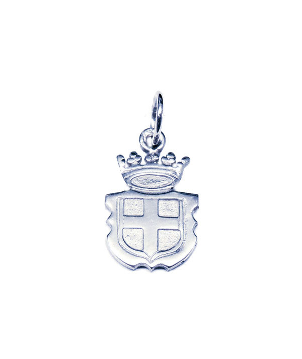 Pendentif blason de Savoie en OR Blanc JOLY-POTTUZ Joaillier Megève