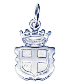 Pendentif blason de Savoie en OR Blanc JOLY-POTTUZ Joaillier Megève