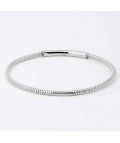 Bracelet jonc strié ZAG //Joly-Pottuz Megève//
