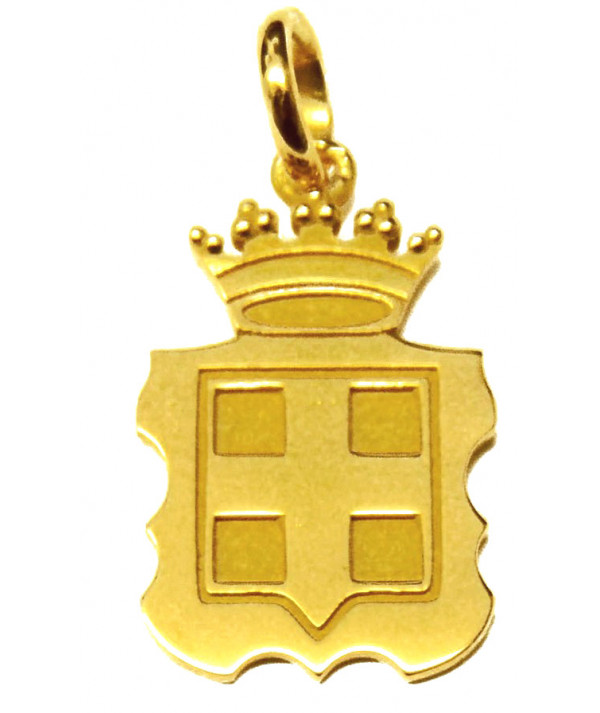 Pendentif blason de Savoie  en or jaune 750