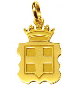 Pendentif blason de Savoie  en or jaune 750