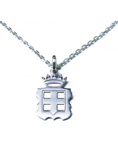 Pendentif blason de Savoie en argent ou or blanc