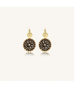 boucles d'oreilles Paradis dorées à l'or fin