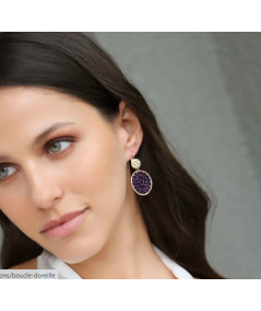 boucles d'oreilles Paradis dorées à l'or fin