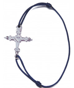 Bracelet Croix de Savoie en or blanc 750