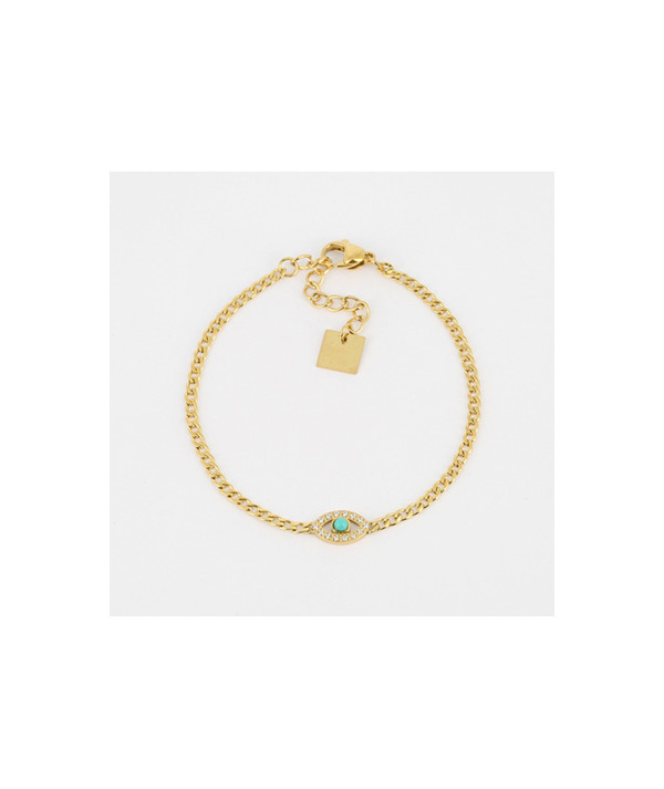 Bracelet Olga de Zag en acier doré //Joly-PottuzMegève