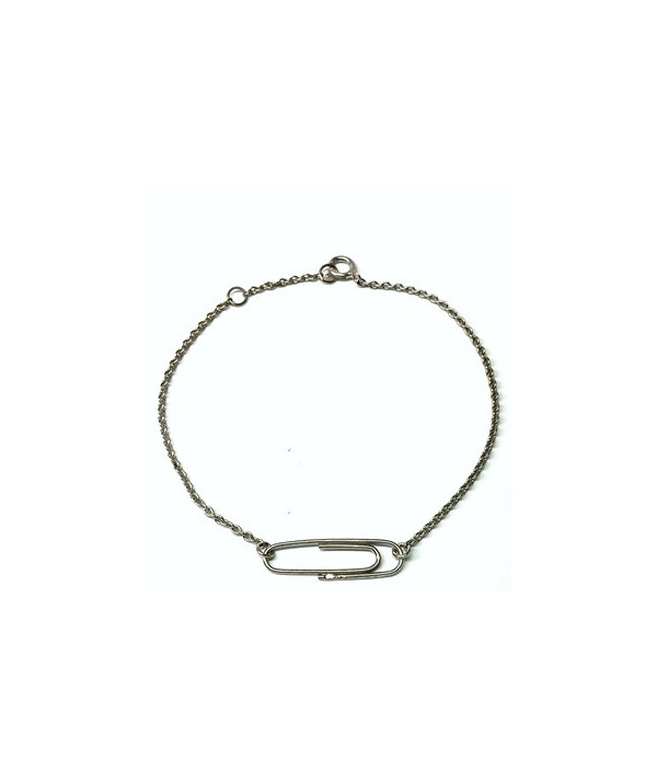 Bracelet trombone en or 750 / Joly-Pottuz Megève// chaine maille forçat ronde