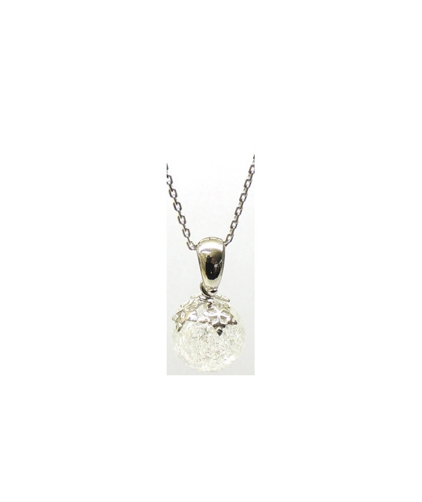 PENDENTIF BOULE DE NEIGE EN CRISTAL