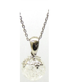 PENDENTIF BOULE DE NEIGE EN CRISTAL