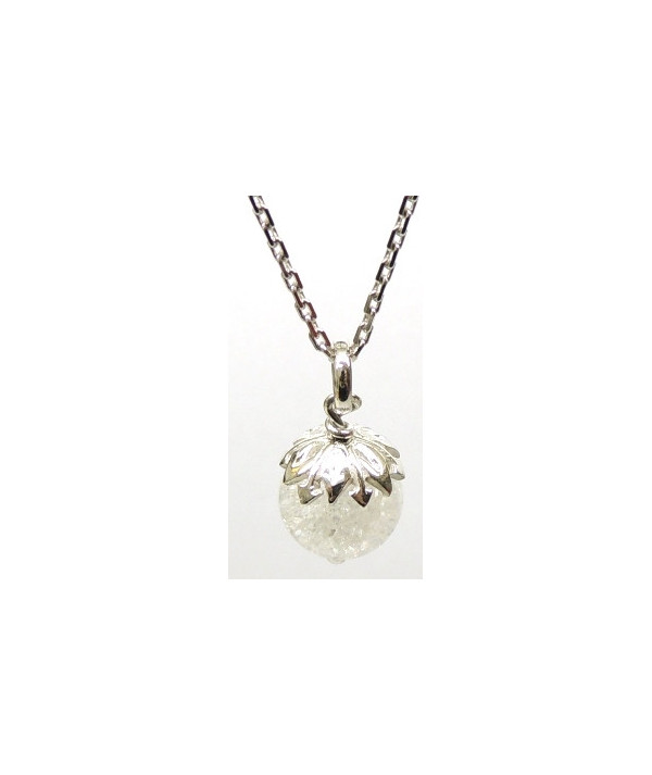 PENDENTIF BOULE DE NEIGE EN CRISTAL
