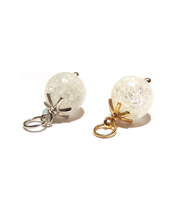 PENDENTIF BOULE DE NEIGE EN CRISTAL