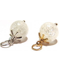 PENDENTIF BOULE DE NEIGE EN CRISTAL