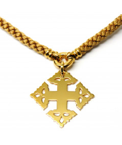 croix de Megève en or jaune 750