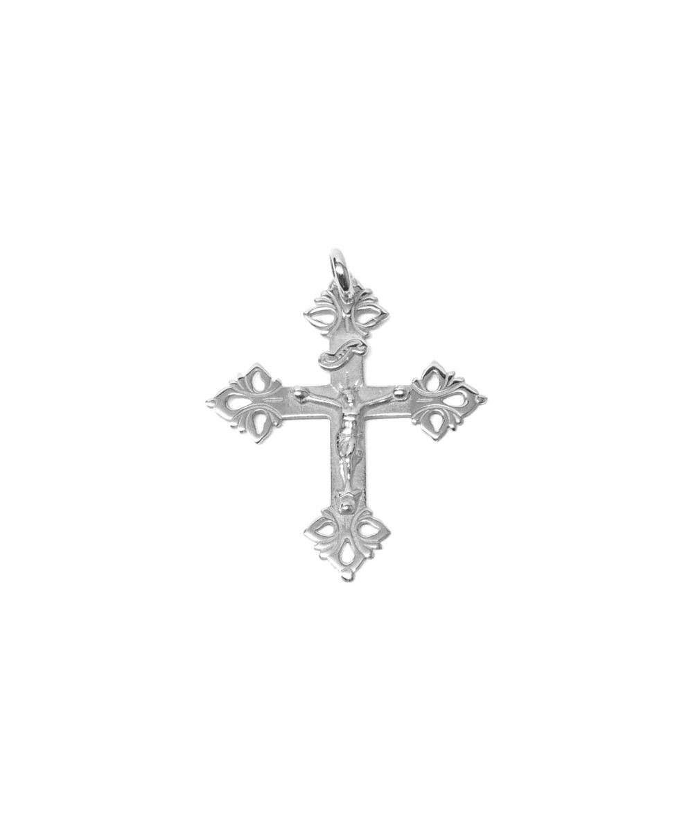 Croix de Megève 3cm avec Christ Or ou Argent joly-Pottuz Megeve