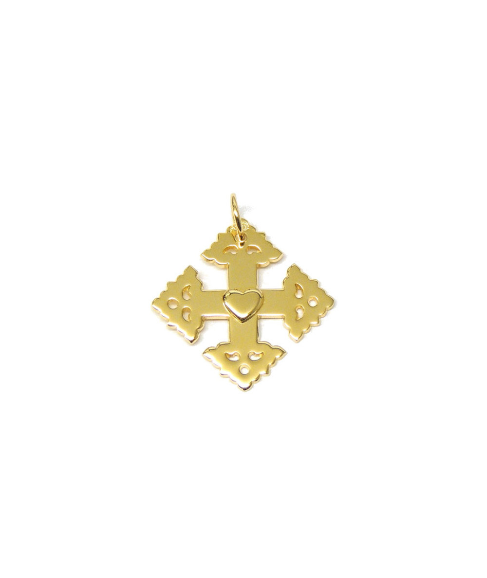 Croix de Megève coeur 2cm joly-pottuz