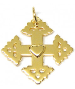 Croix de Megève coeur 2cm joly-pottuz