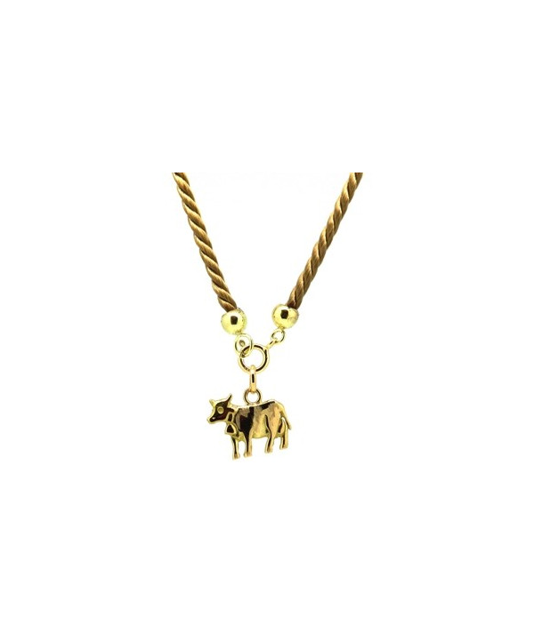 PENDENTIF  VACHE  SUR CORDON (option)