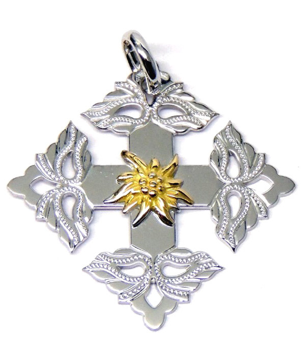 croix-Megève-Edelweiss-bicolore-750-Joly-pottuz