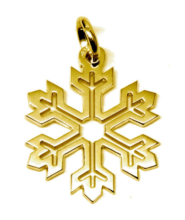 pendentif Cristal de neige en or ou argentJoly-pottuz Megève