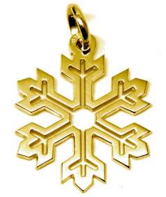 pendentif Cristal de neige en or ou argentJoly-pottuz Megève