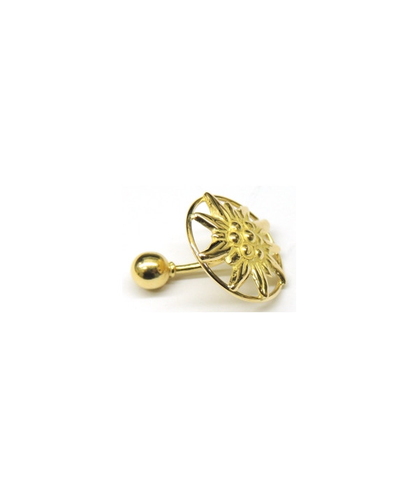Piercing original cristal edelweiss joly-pottuz bijoutier Megève