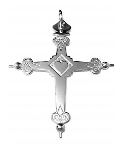 Croix de Savoie argent Joly-pottuz bijoutier Megève  6cm