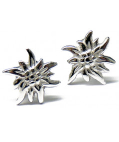 Boucles d'oreilles Edelweiss 1cm  Argent 925