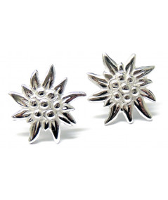 Boucles d'oreilles Edelweiss ,oreilles percées en or ou argent