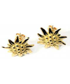 Pendentif mini Edelweiss 1,5 cm en or jaune 750 joly-pottuz Megeve - Copie