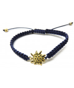 Bracelet cordon Edelweiss or jaune Joly-pottuz Megève