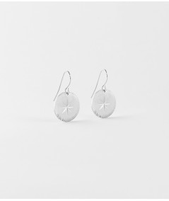 Boucles d'oreille dormeuses modèle Helios en acier Joly*Pottuz Megève