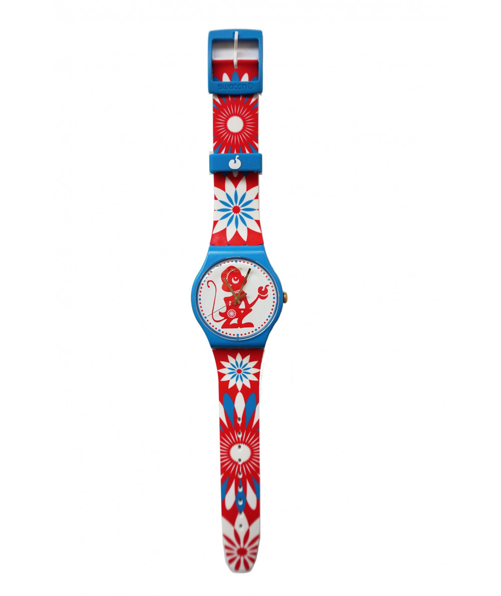 swatch- nouvel an chinois- montre suisse- ref SUOZ203- Lucky Monkey