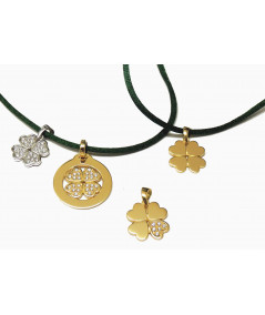 modèles  de trèfles en or avec ou sans diamants