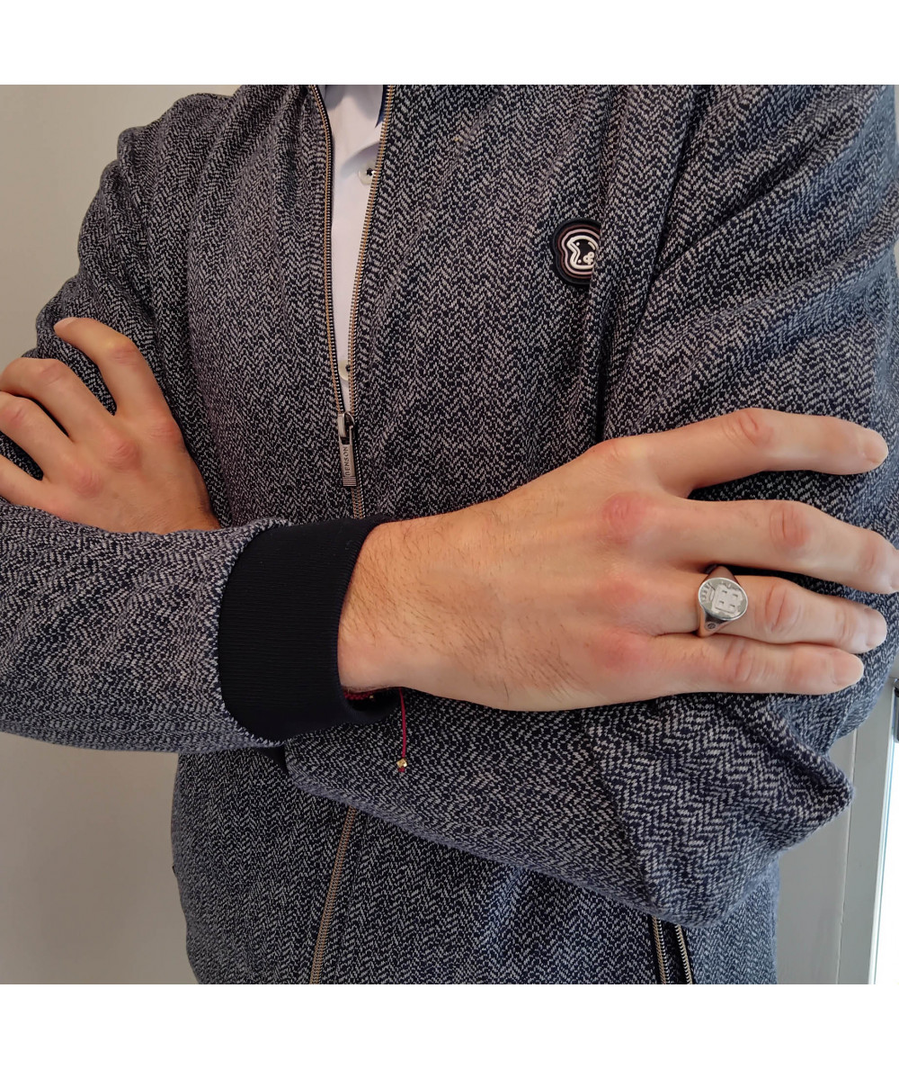 Bague Homme/unisexe Argent 925 - Anneau Avec écusson/blason - Taille 8 - Neuf Avec étiquettes - France