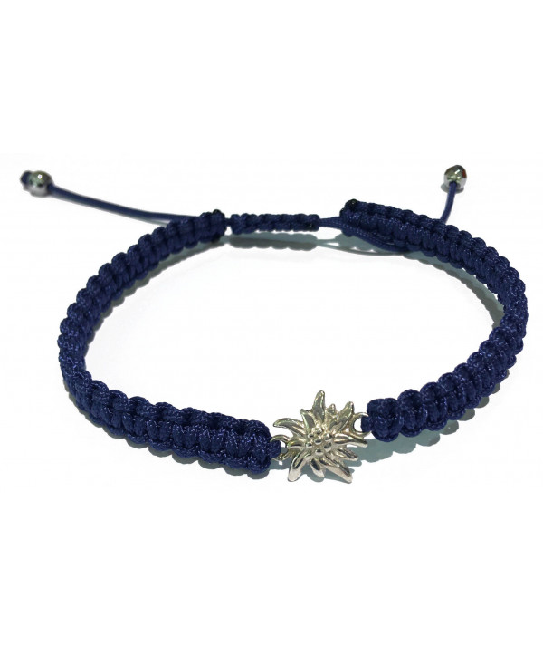 Bracelet cordon mini Edelweiss or ou argent bijouterie joly-pottuz Megève