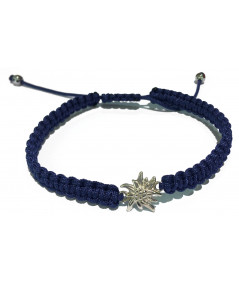 Bracelet cordon mini Edelweiss or ou argent bijouterie joly-pottuz Megève