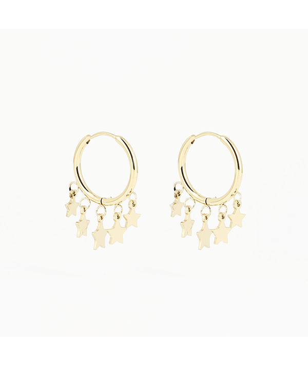boucles d'oreilles multi étoiles