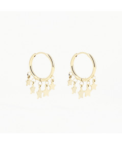 boucles d'oreilles multi étoiles