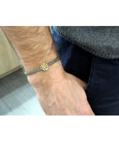 Bracelet  médaille jeton pour lui bijouterie Joly-Pottuz Megève