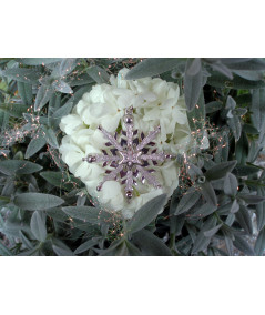 Pendentif cristal de neige or 750 et Diamant par JOLY-POTTUZ  joaillier Megève