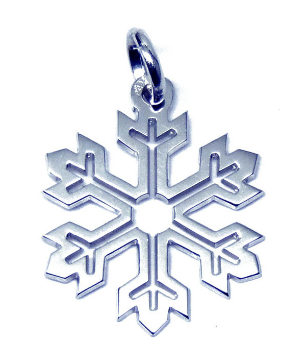 pendentif cristal de neige 2 cm joly-pottuz bijoutier Megève